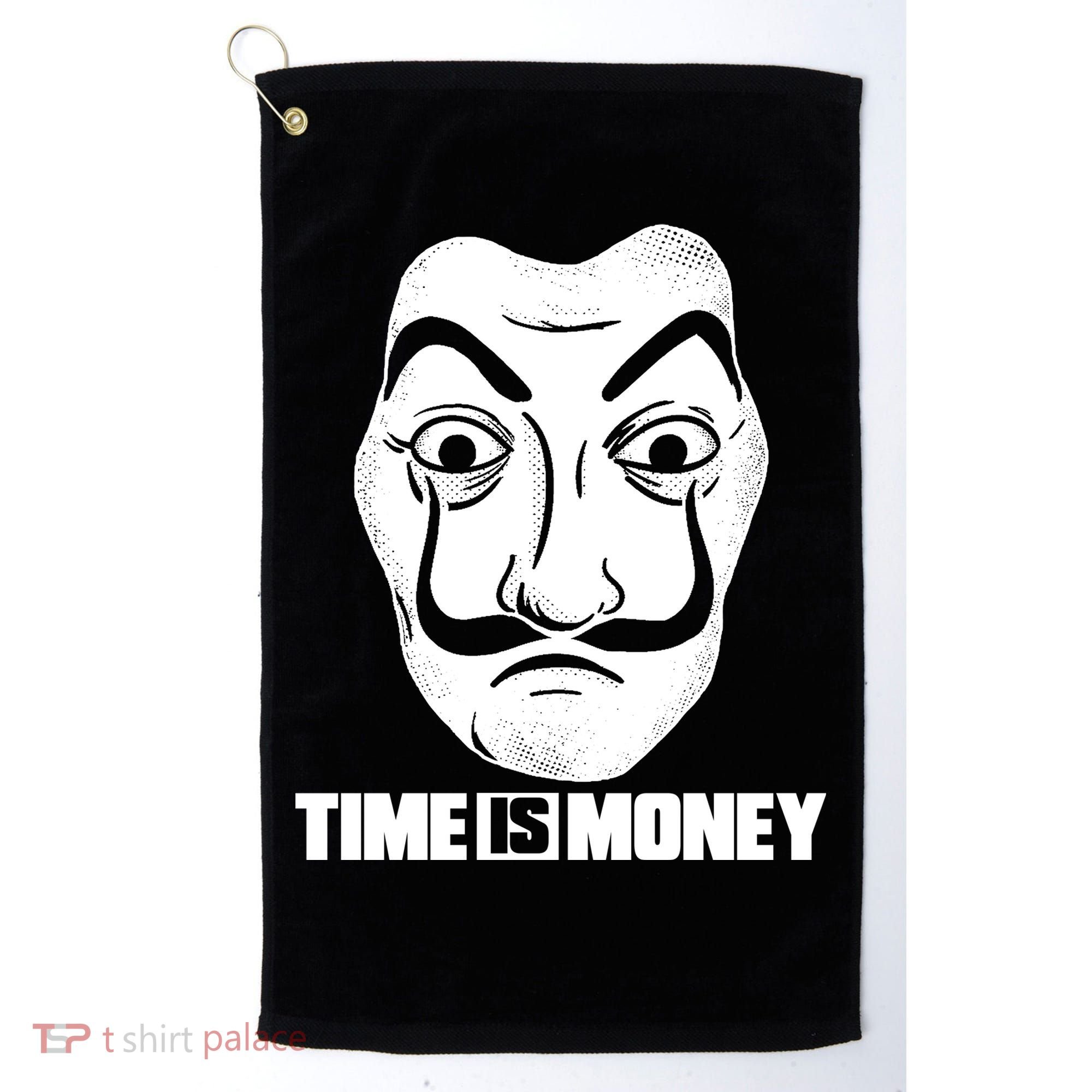 El Professor Time Is Money Golf Towel