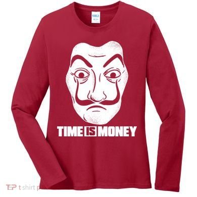 El Professor Time Is Money Women's Long Sleeve Shirt
