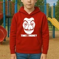 El Professor Time Is Money Kids Hoodie thumb 2