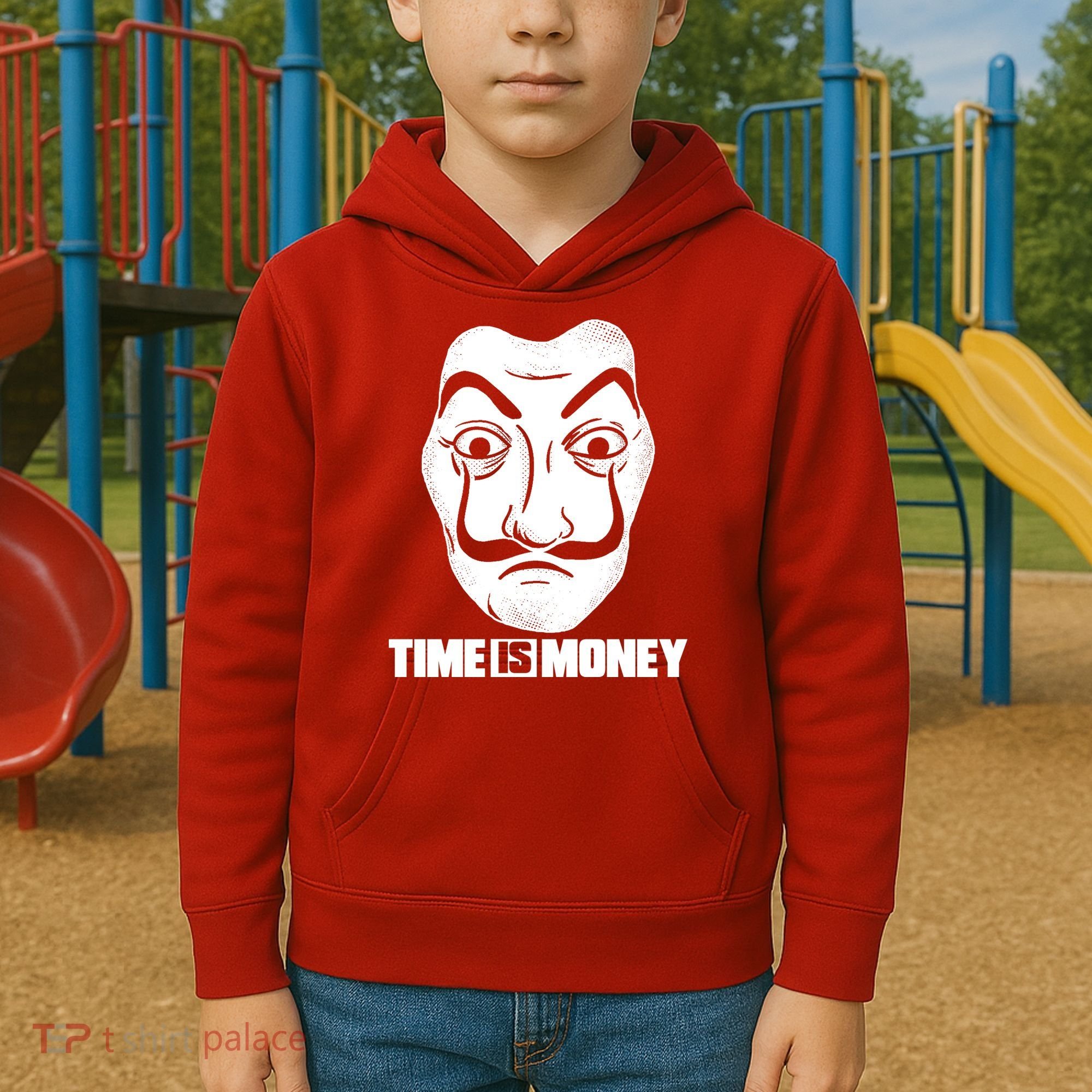 El Professor Time Is Money Kids Hoodie