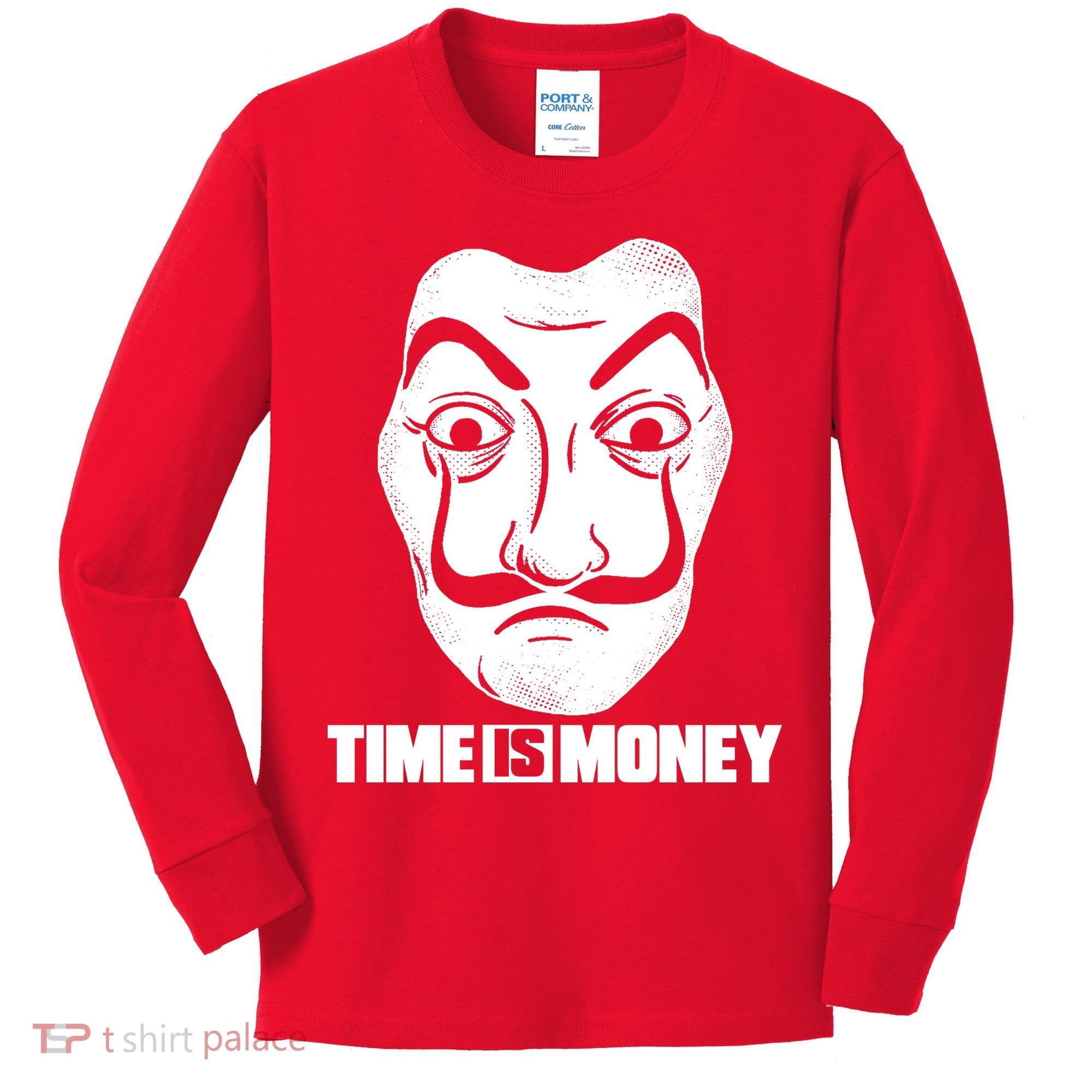El Professor Time Is Money Kids Long Sleeve Shirt
