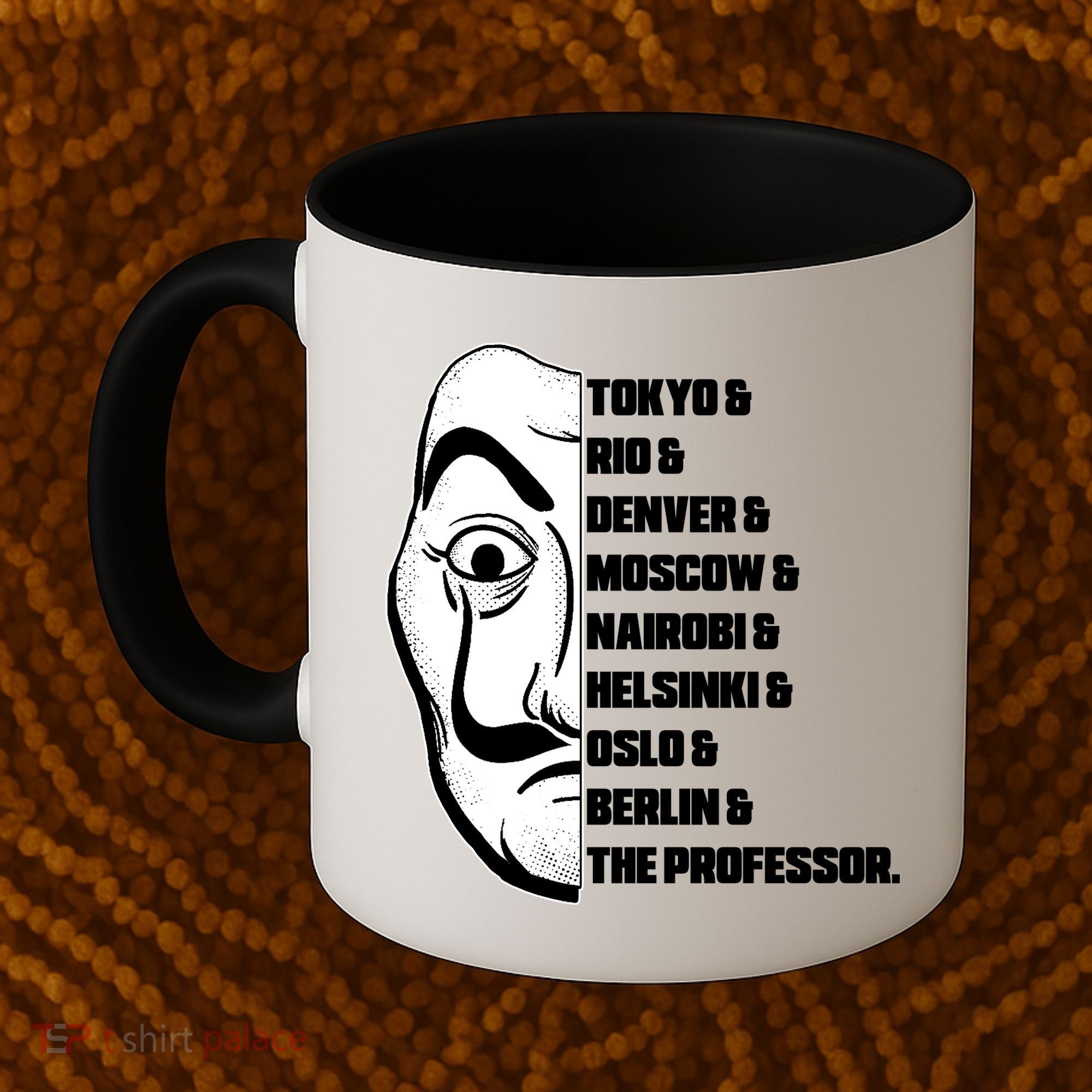 El Professor World City Names Coffee Mug