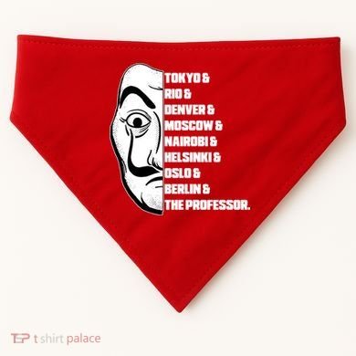 El Professor World City Names USA-Made Doggie Bandana