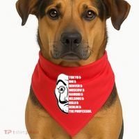 El Professor World City Names USA-Made Doggie Bandana thumb 1