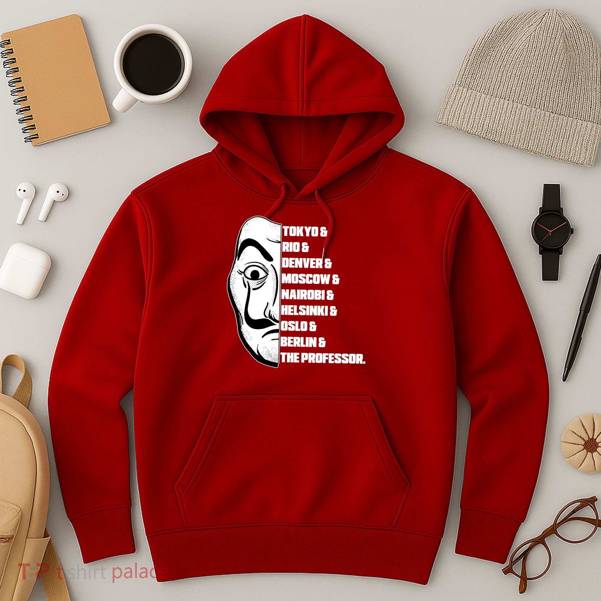El Professor World City Names Hoodie