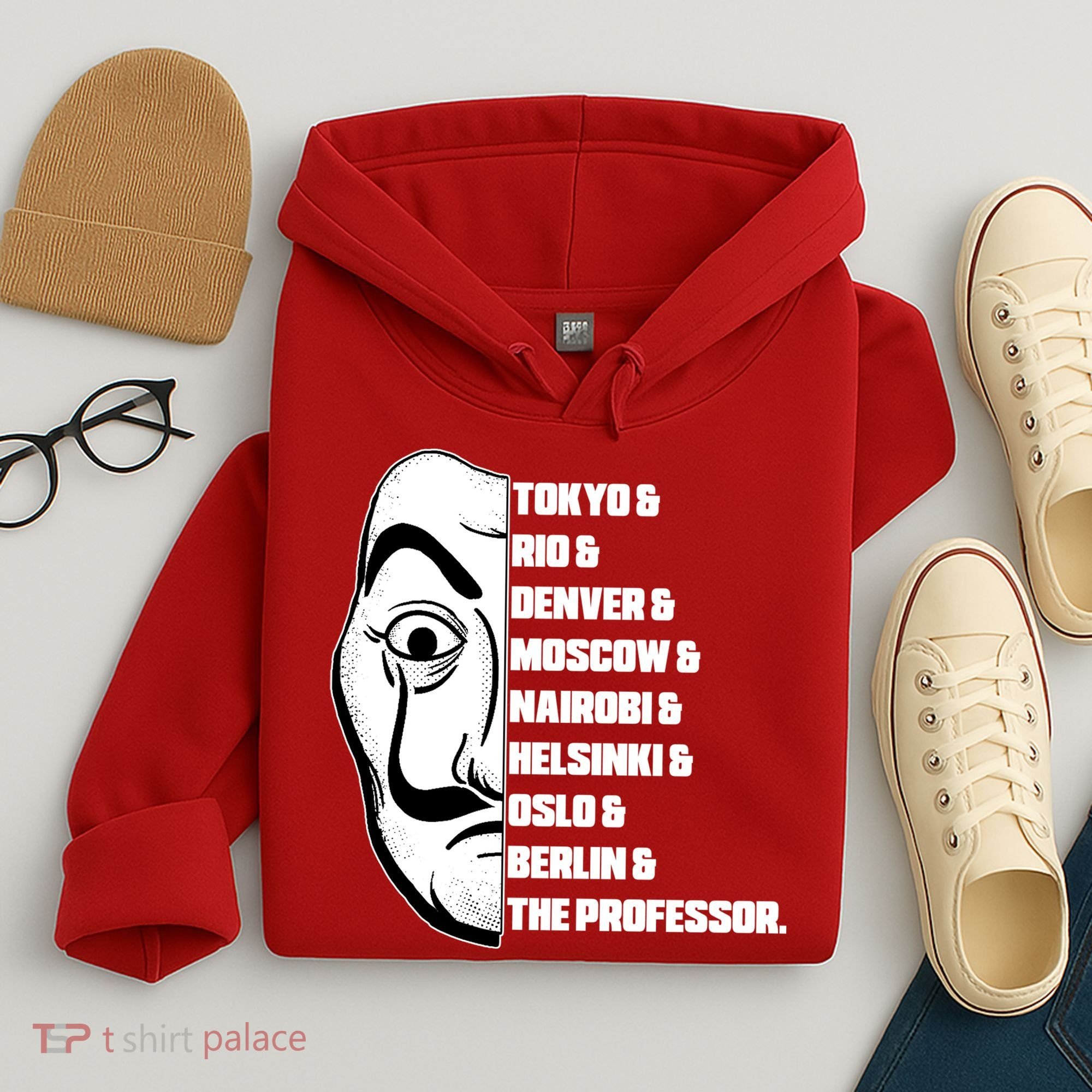El Professor World City Names Hoodie