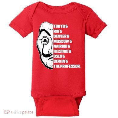 El Professor World City Names Baby Bodysuit