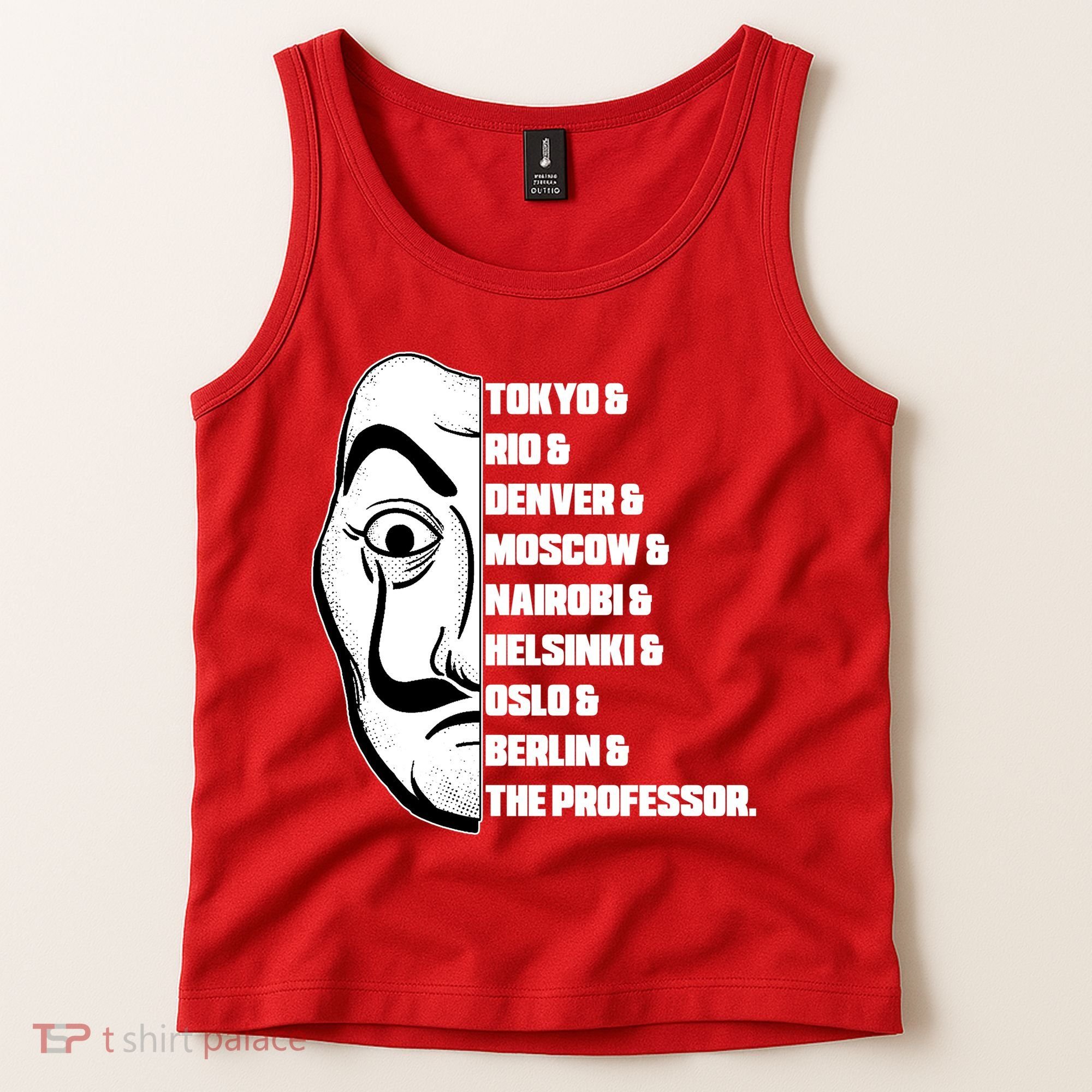 El Professor World City Names Tank Top