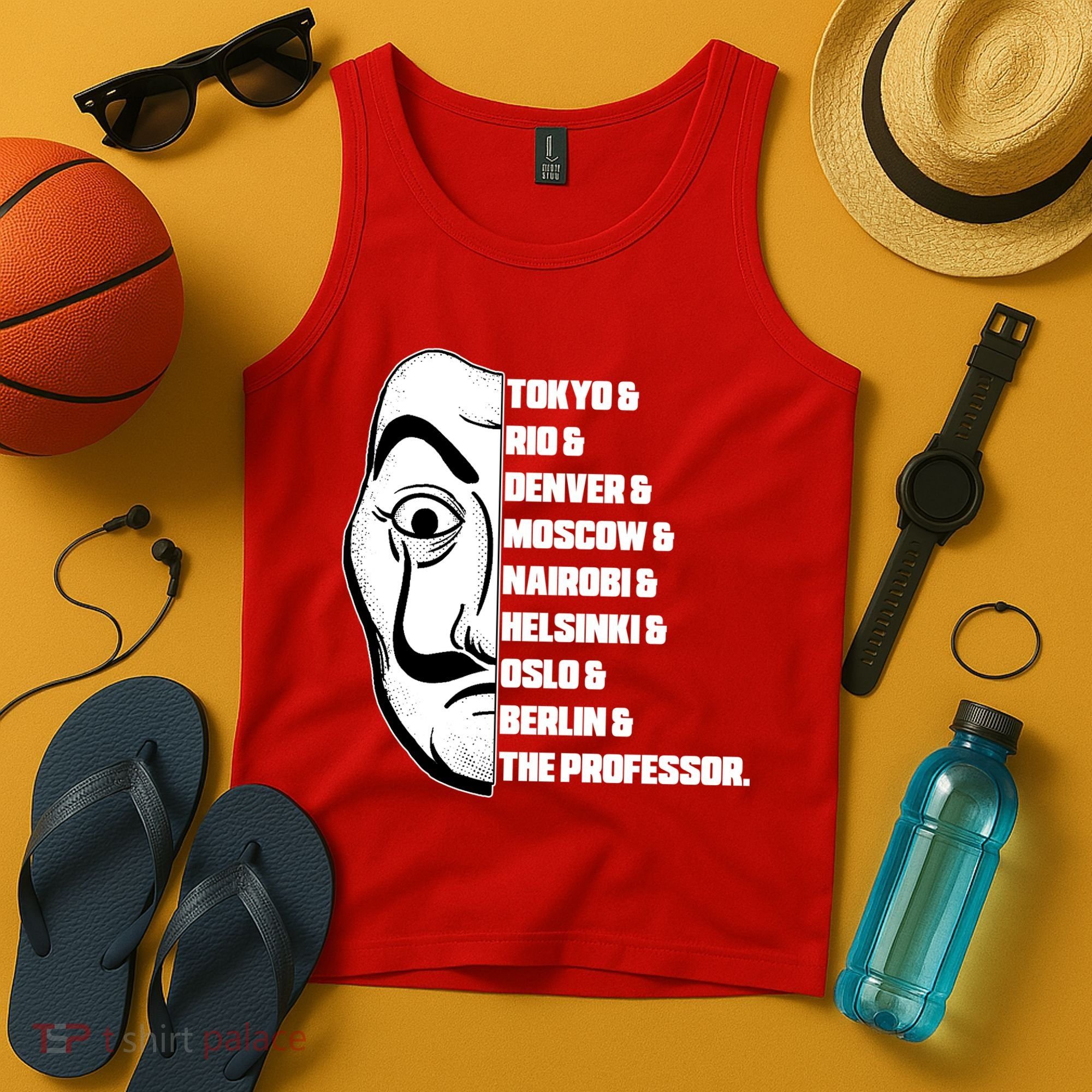 El Professor World City Names Tank Top
