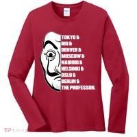 El Professor World City Names Women's Long Sleeve Shirt thumb 0