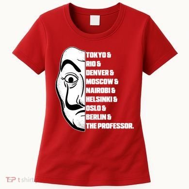 El Professor World City Names Women's T-Shirt