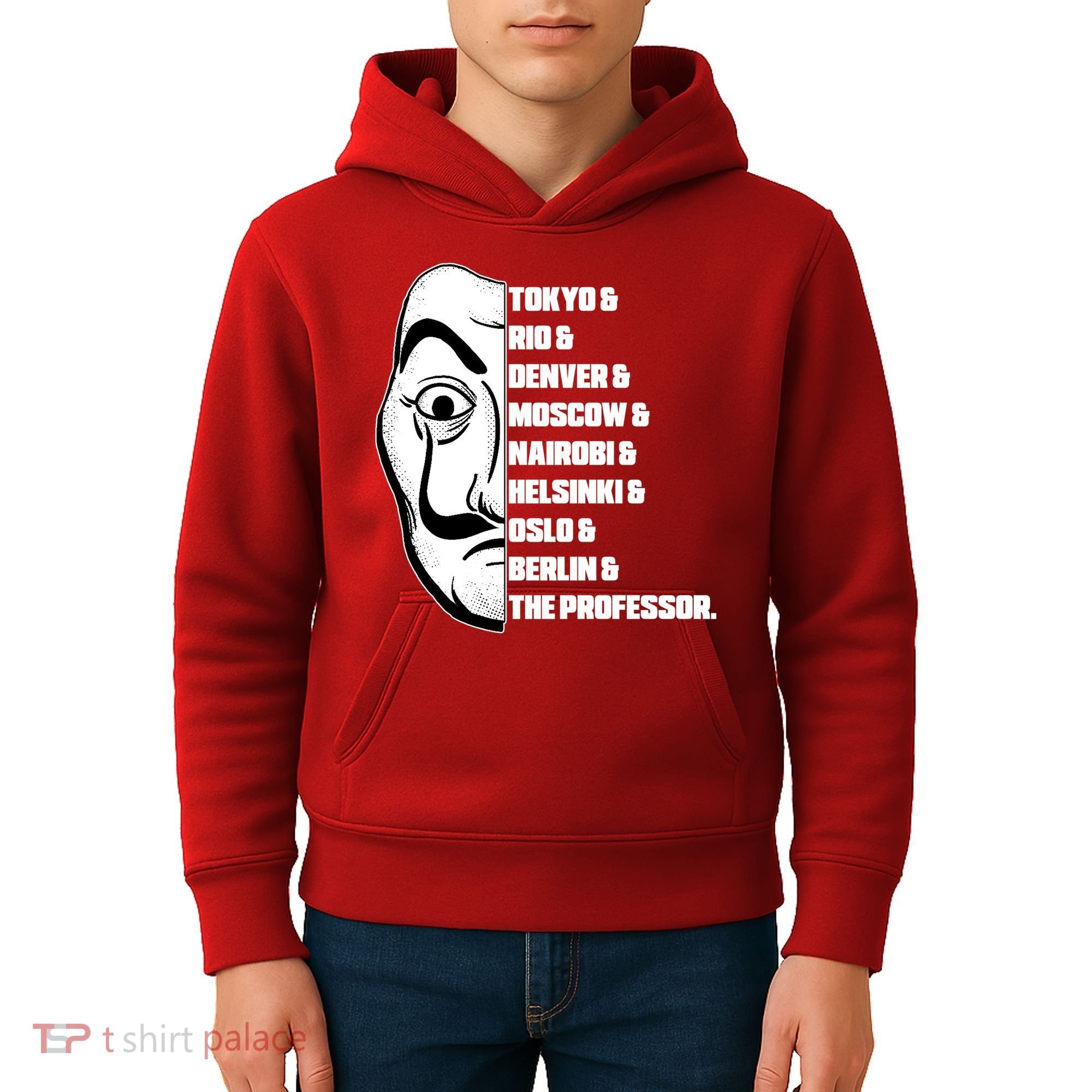 El Professor World City Names Kids Hoodie