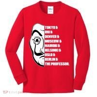 El Professor World City Names Kids Long Sleeve Shirt thumb 0