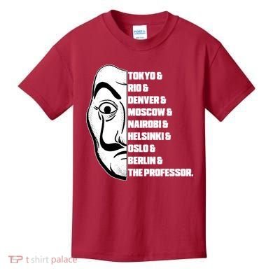 El Professor World City Names Kids T-Shirt