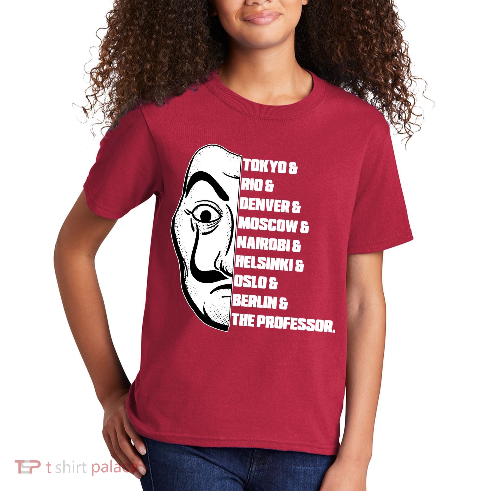 El Professor World City Names Kids T-Shirt