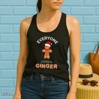 Everyone Loves A Ginger - Fun Outfit For Christmas, Costume Women's Tank Top thumb 2