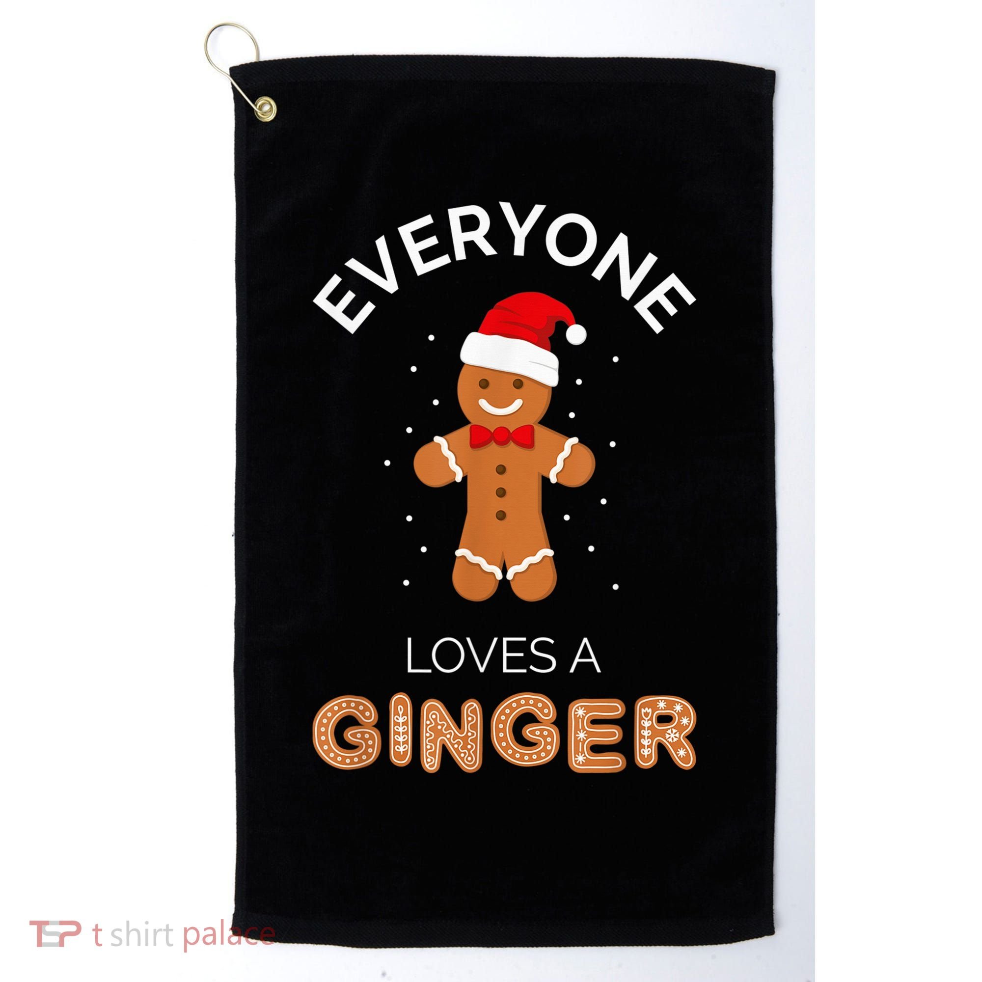 Everyone Loves A Ginger - Fun Outfit For Christmas, Costume Golf Towel