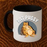 Everybody Loves A Really Fat Pussy Premium Coffee Mug thumb 2