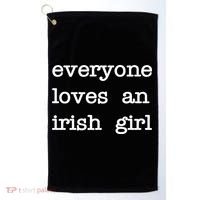 Everyone Loves An Irish Girl Golf Towel thumb 0