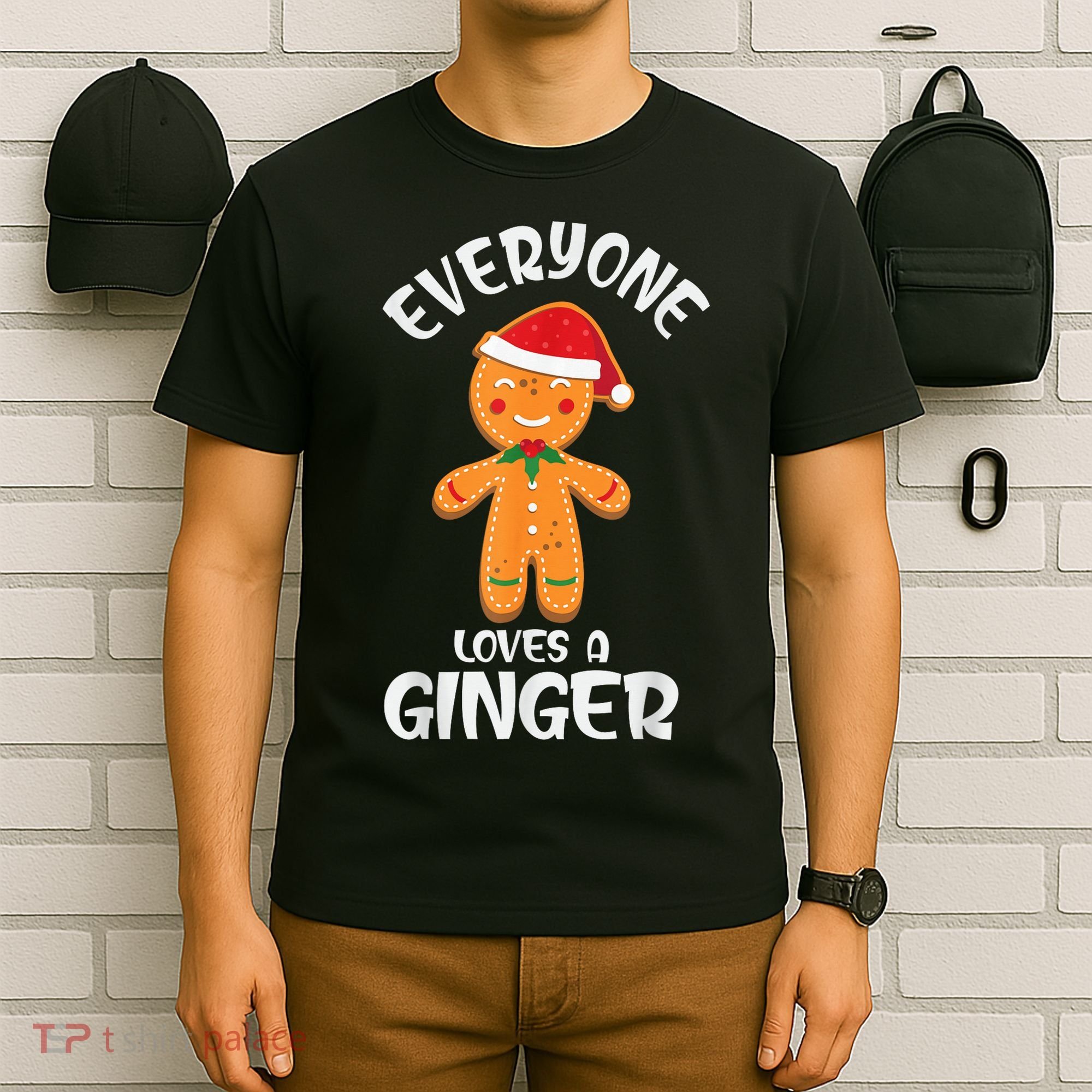 Everyone Loves a Ginger Shirt Redhead Gingerbread Christmas T-Shirt
