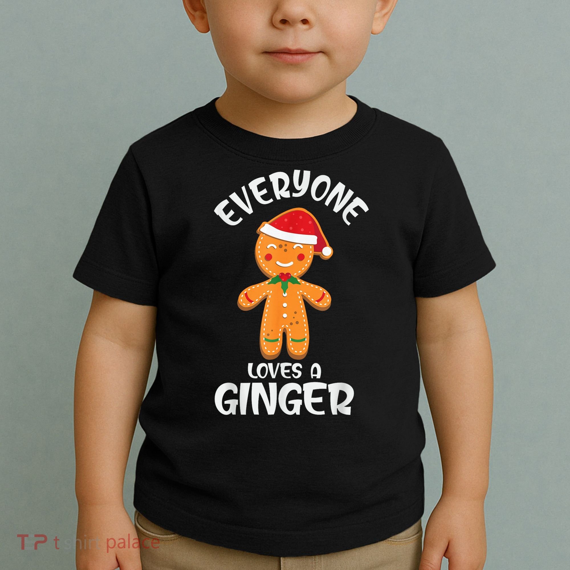 Everyone Loves a Ginger Shirt Redhead Gingerbread Christmas Toddler T-Shirt