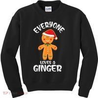 Everyone Loves a Ginger Shirt Redhead Gingerbread Christmas Kids Sweatshirt thumb 0
