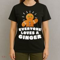 Everyone loves a Ginger Cute Gingerbread Christmas T-Shirt thumb 4