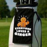 Everyone loves a Ginger Cute Gingerbread Christmas Golf Towel thumb 2