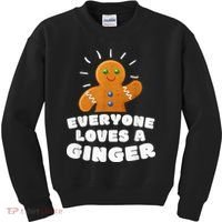 Everyone loves a Ginger Cute Gingerbread Christmas Kids Sweatshirt thumb 0