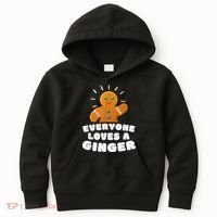 Everyone loves a Ginger Cute Gingerbread Christmas Kids Hoodie thumb 0