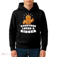 Everyone loves a Ginger Cute Gingerbread Christmas Kids Hoodie thumb 4