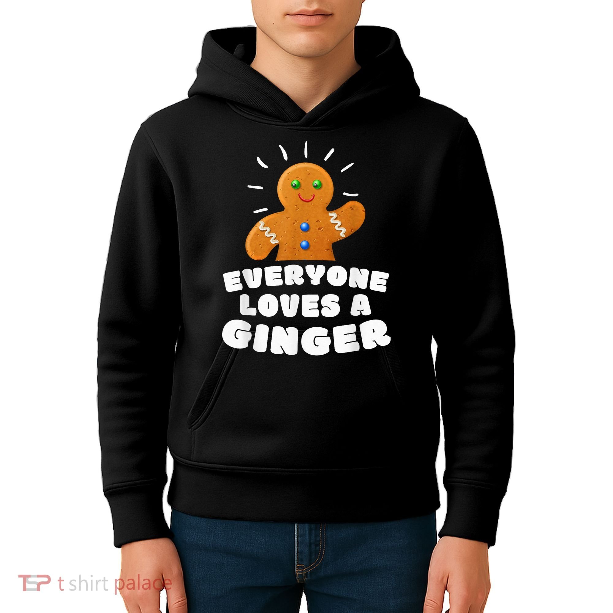 Everyone loves a Ginger Cute Gingerbread Christmas Kids Hoodie