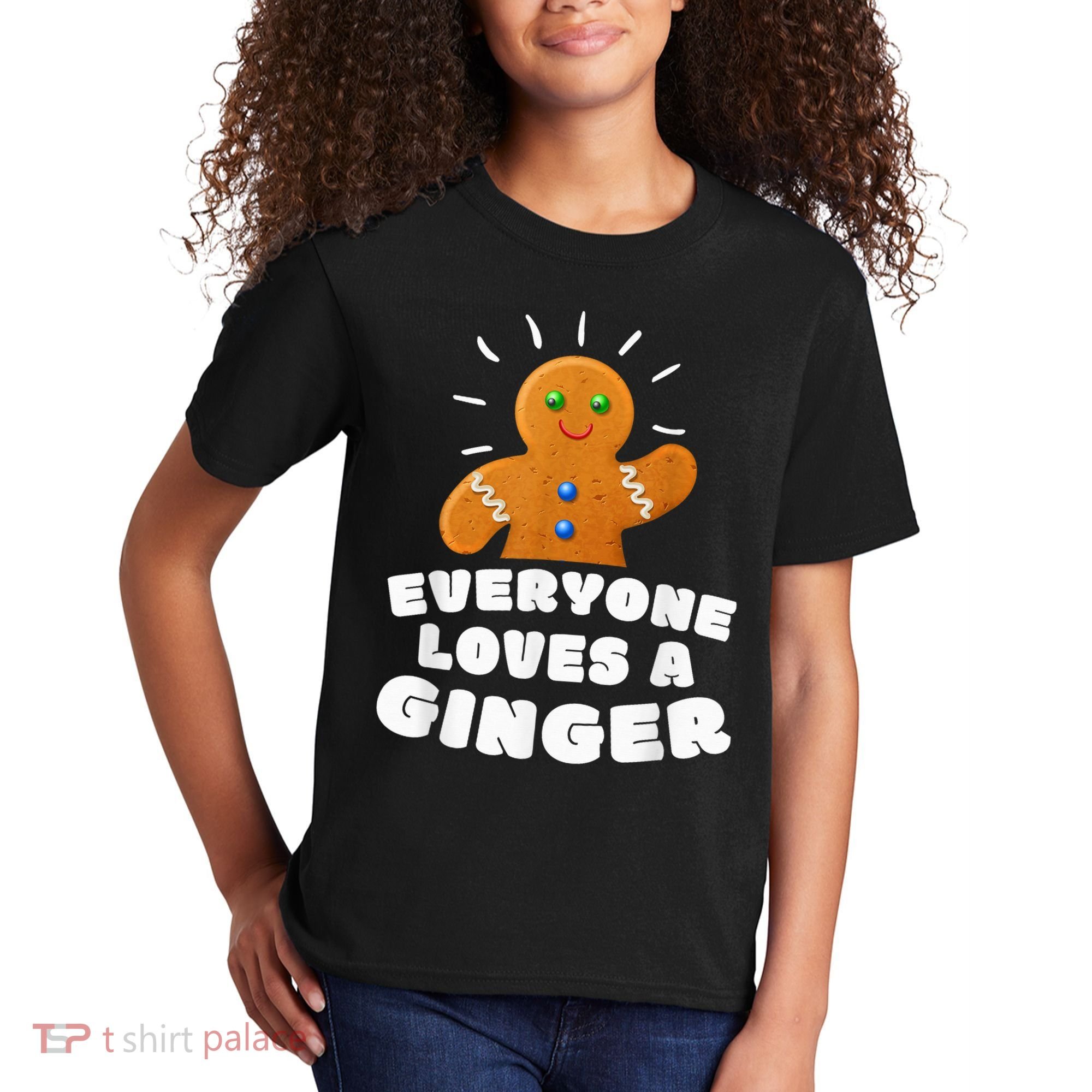 Everyone loves a Ginger Cute Gingerbread Christmas Kids T-Shirt