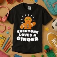Everyone loves a Ginger Cute Gingerbread Christmas Kids T-Shirt thumb 3
