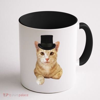Everyone Loves A Dapper Orange Tabby Cat In A Top Hat Coffee Mug back