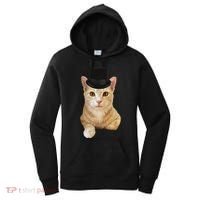 Everyone Loves A Dapper Orange Tabby Cat In A Top Hat Women's Hoodie thumb 0