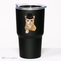 Everyone Loves A Dapper Orange Tabby Cat In A Top Hat Tumbler thumb 0