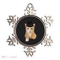 Everyone Loves A Dapper Orange Tabby Cat In A Top Hat Ornament thumb 0