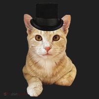 Everyone Loves A Dapper Orange Tabby Cat In A Top Hat Golf Towel thumb 3