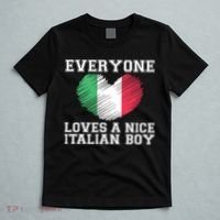 Everyone Loves A Nice Italian Boy Shirts Italy Flag Gift Idea T-Shirt thumb 5
