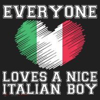 Everyone Loves A Nice Italian Boy Shirts Italy Flag Gift Idea Beanie thumb 2