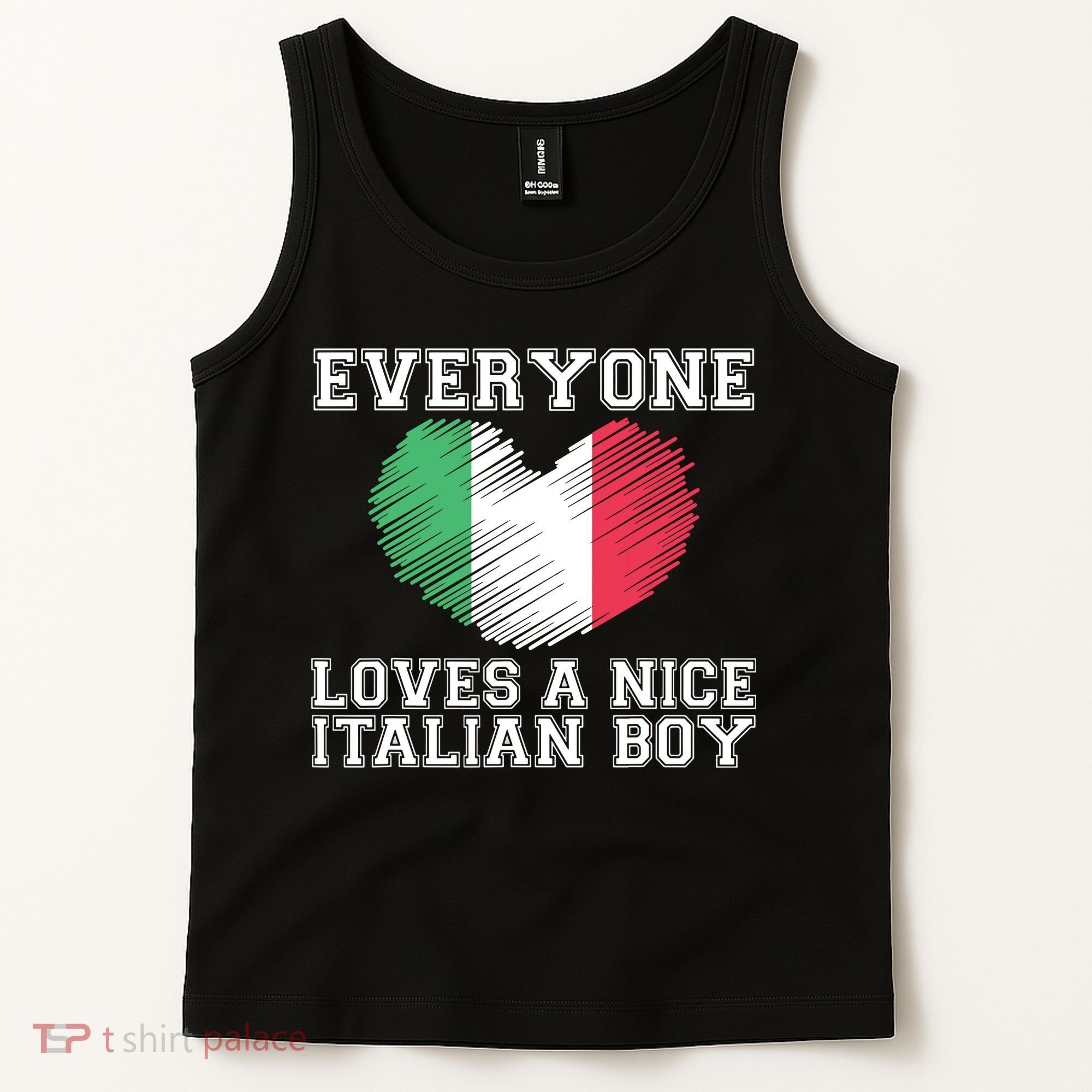 Everyone Loves A Nice Italian Boy Shirts Italy Flag Gift Idea Tank Top