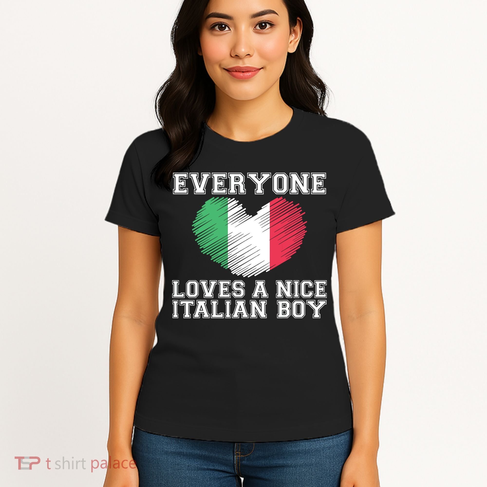 Everyone Loves A Nice Italian Boy Shirts Italy Flag Gift Idea Women's T-Shirt