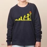 EVOLUTION LEGO BASKETBALL SPORTS Funny Women's Sweatshirt thumb 0