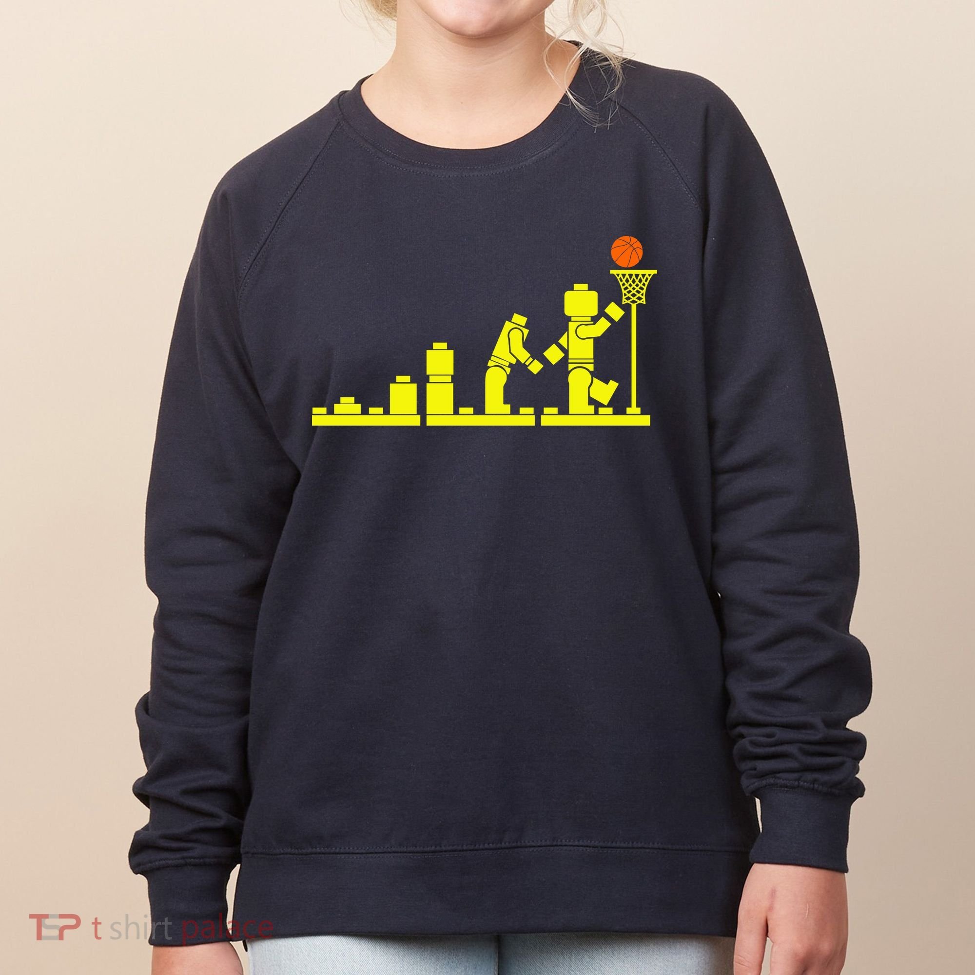 EVOLUTION LEGO BASKETBALL SPORTS Funny Women's Sweatshirt
