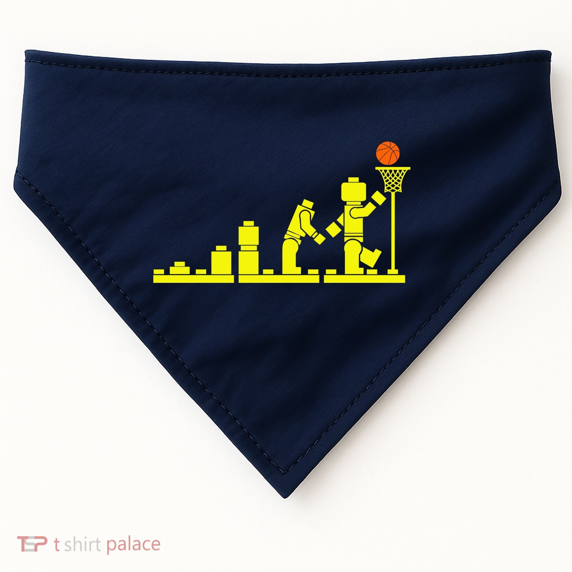 EVOLUTION LEGO BASKETBALL SPORTS Funny USA-Made Doggie Bandana