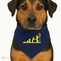 EVOLUTION LEGO BASKETBALL SPORTS Funny USA-Made Doggie Bandana thumb 1