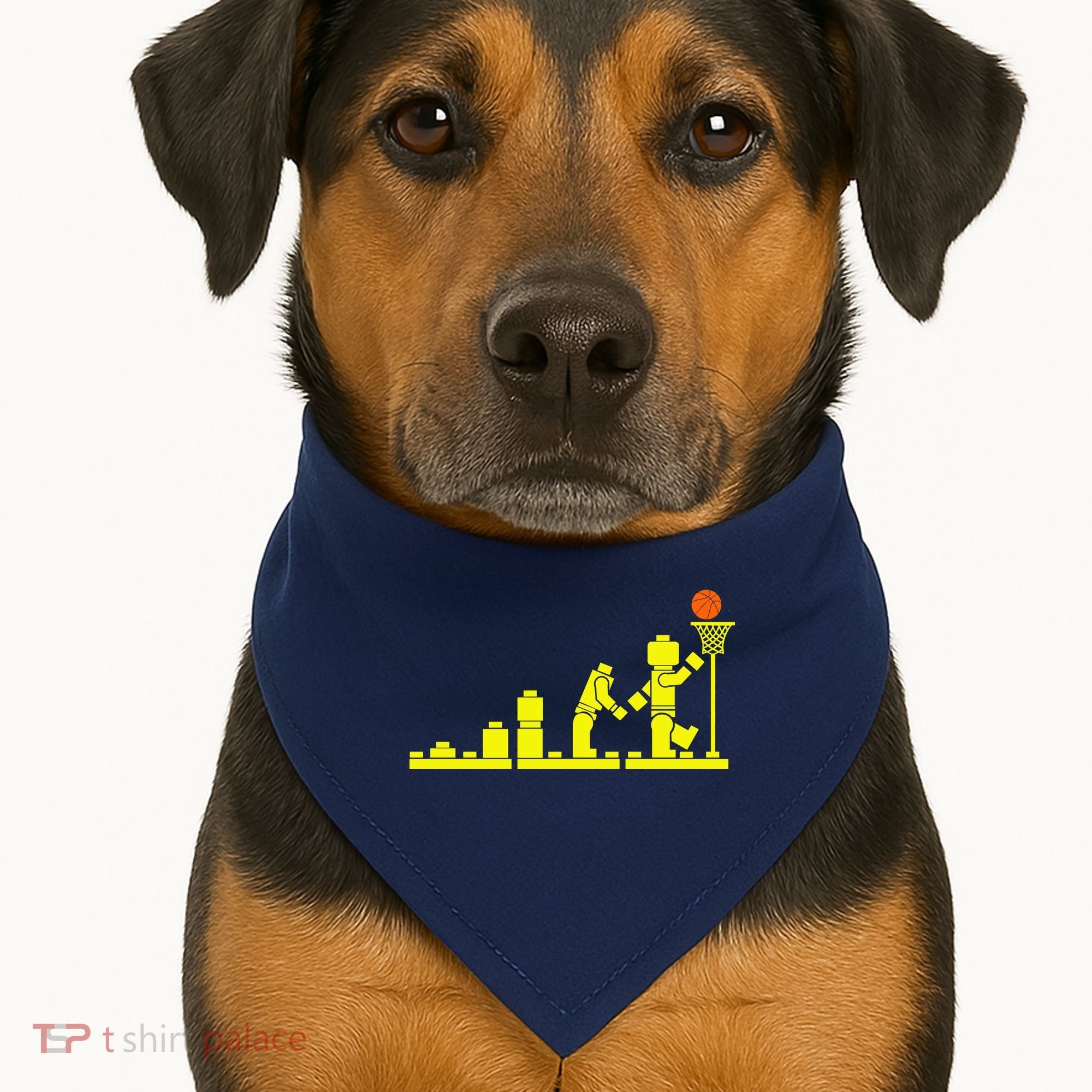EVOLUTION LEGO BASKETBALL SPORTS Funny USA-Made Doggie Bandana