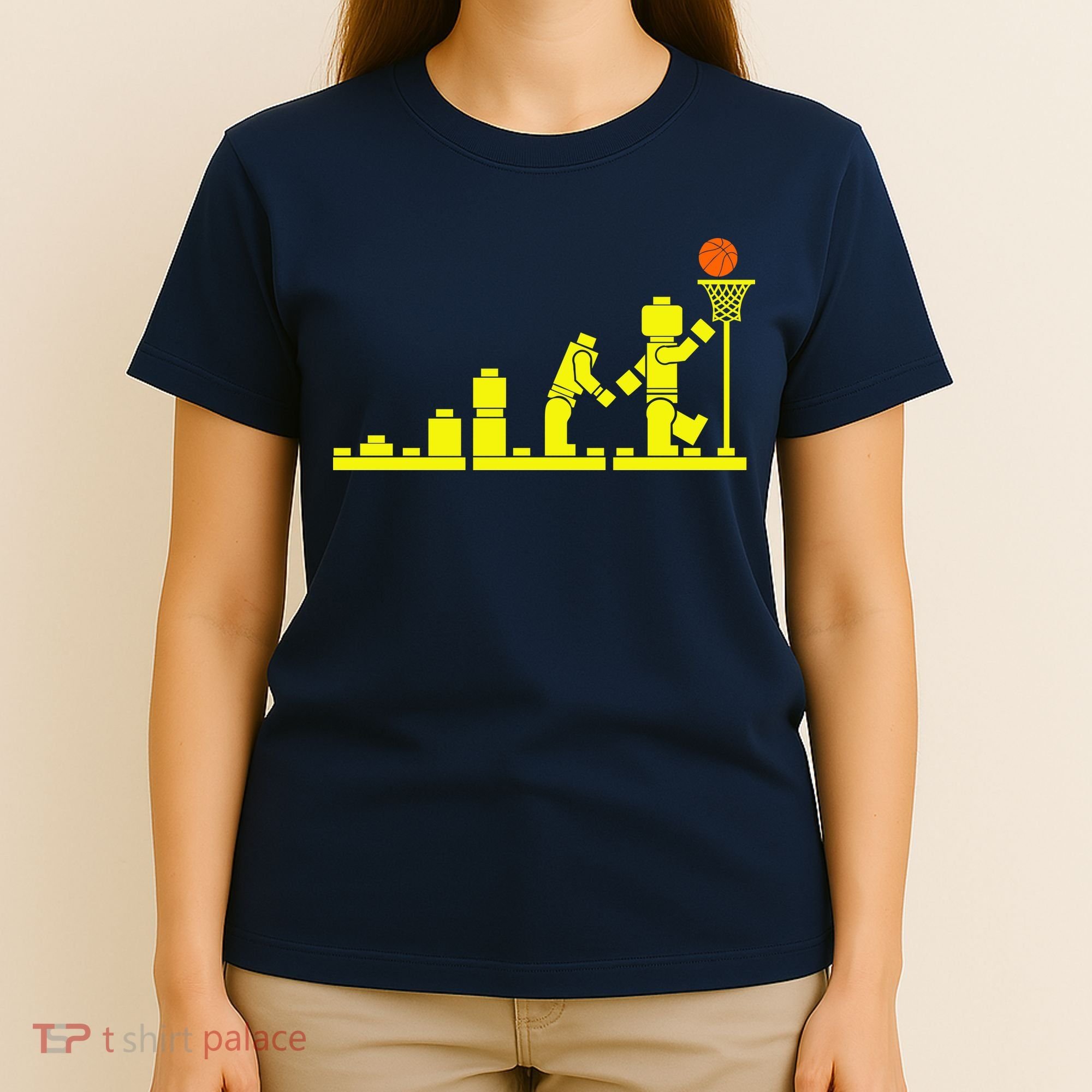EVOLUTION LEGO BASKETBALL SPORTS Funny T-Shirt