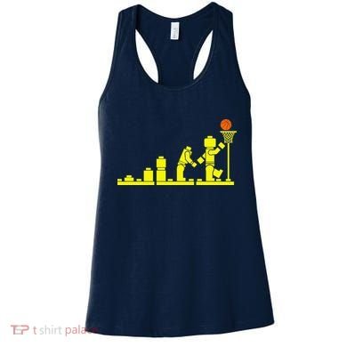 EVOLUTION LEGO BASKETBALL SPORTS Funny Women's Tank Top